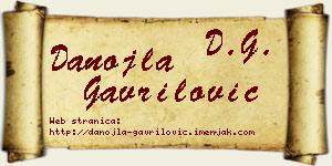 Danojla Gavrilović vizit kartica